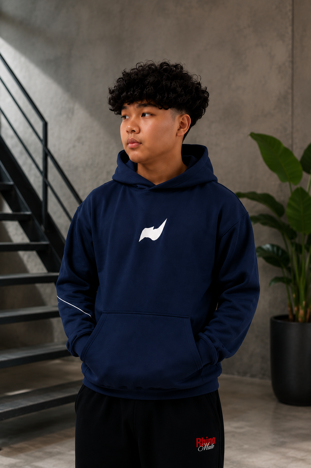 Rhinomite navy hoodie